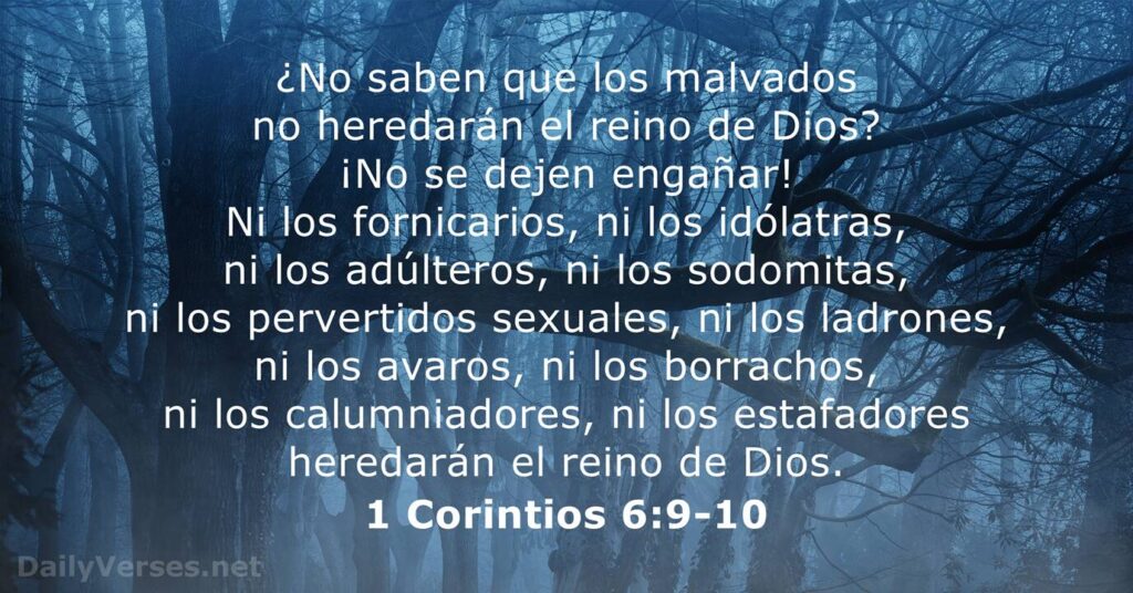 No Heredarán el Reino de Dios