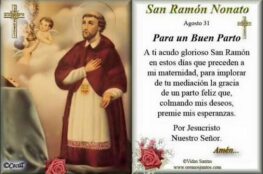 Oración a San Ramon Nonato para un Buen Parto