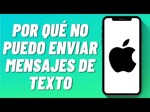 Por qué no puedo enviar mensajes de texto