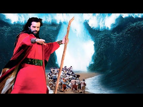 Moisés cruza el mar Rojo, para niños