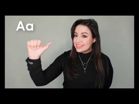 Abecedario en lenguaje de señas mexicana para imprimir