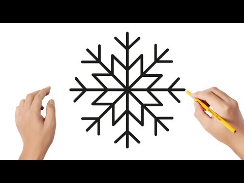 Cómo se hacen los copos de nieve en dibujo