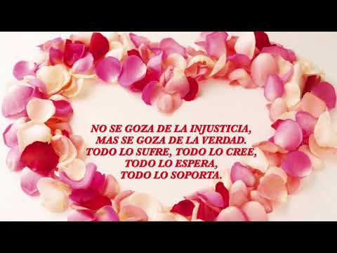 El amor todo lo sufre, cita bíblica.