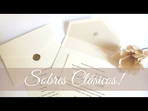 Sobres para invitaciones de boda, para imprimir