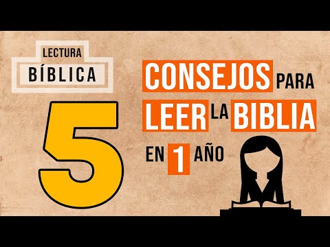 Como leer la Biblia en un año.