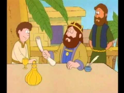 Daniel orando tres veces al día, para colorear