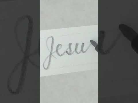 Nombre de Jesús en letra cursiva