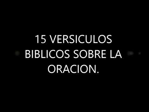 10 ejemplos de oraciones de la Biblia