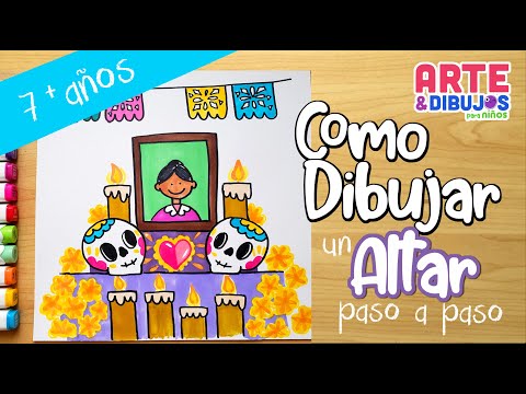 Dibujos de día de muertos fáciles para niños