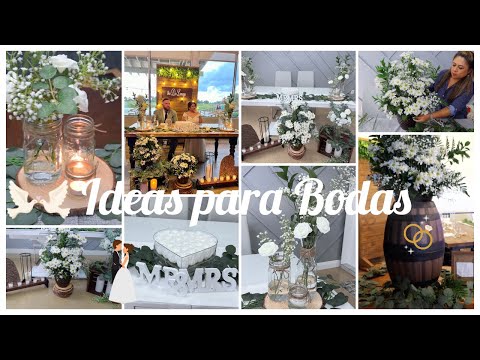 Centros de mesa para bodas con velas Centros de mesa para bodas con velas