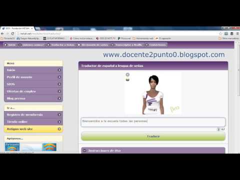 Traductor de español a lenguaje de señas