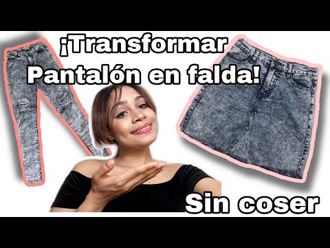 Cómo hacer una falda de mezclilla con un pantalón