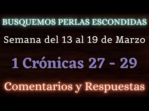 Perlas escondidas del 13 al 19 de marzo