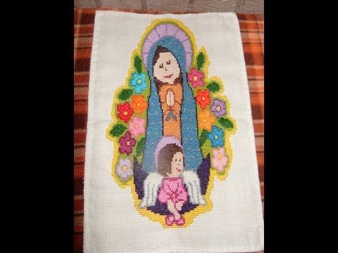 Virgen de Guadalupe en punto de cruz