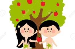Dibujos de Adán y Eva a color