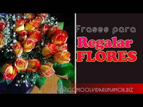 Tarjetas, frases para un ramo de flores