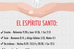 En qué nos ayuda el Espíritu Santo.